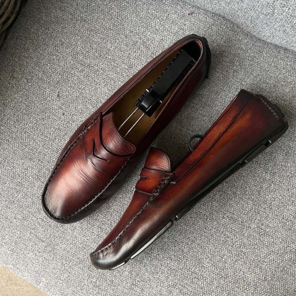 Cole Haan Brown Leather Loafers Elegant Slip-Ons